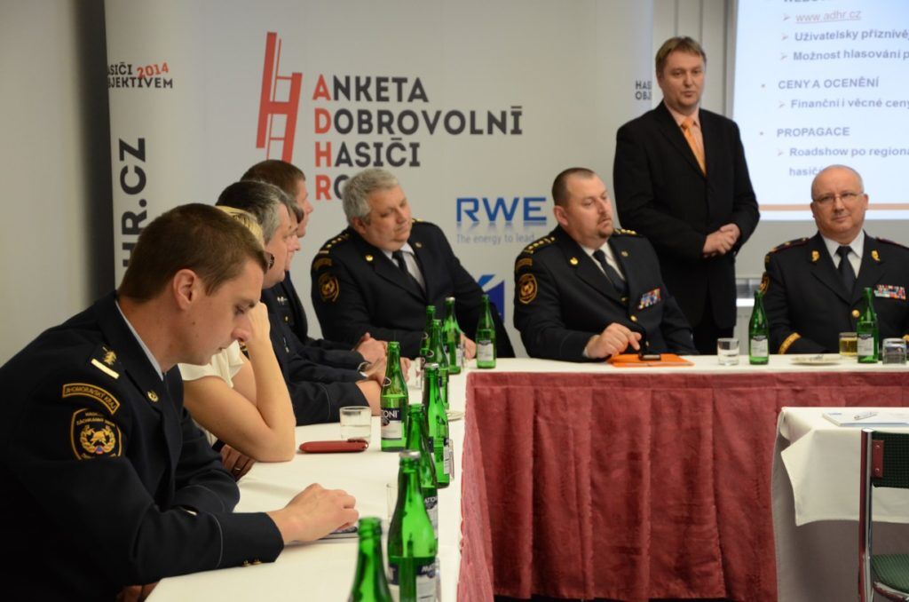 Tisková konference k zahájení ankety Dobrovolní hasiči roku 2014