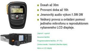 Bezdrátový BT mikrofon s reproduktorem pro radiostanice Hytera