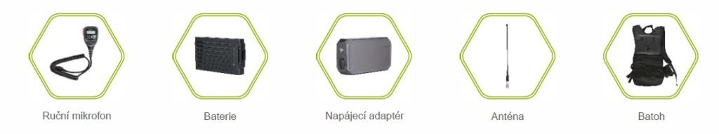 Příslušenství pro Ad Hoc radiové převaděče Hytera E-Pack100