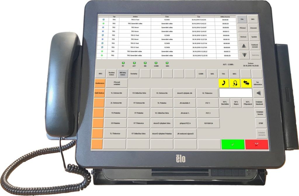 DCom Telekomunikační obslužný panel TOP - dispečerské pracoviště