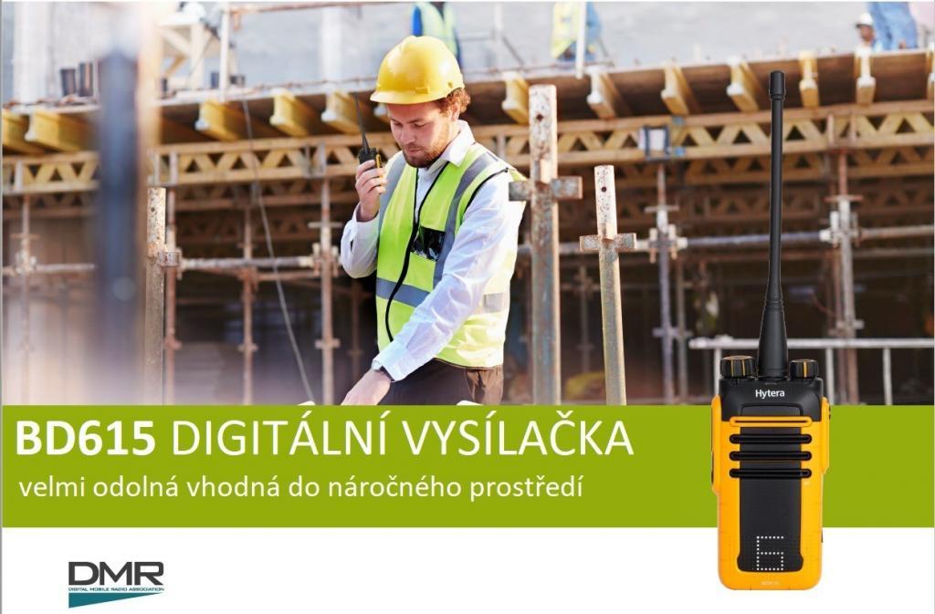 Digitální vysílačky Hytera BD615 je navržena do náročného prostředí