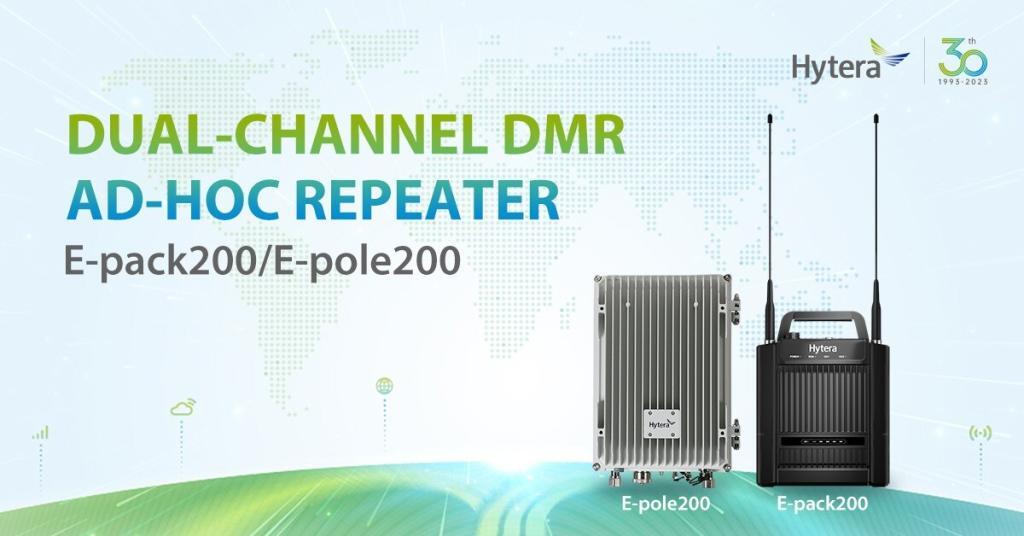E-pack200 a E-pole200 dvou kanálové Ad-Hoc DMR digitální převaděče