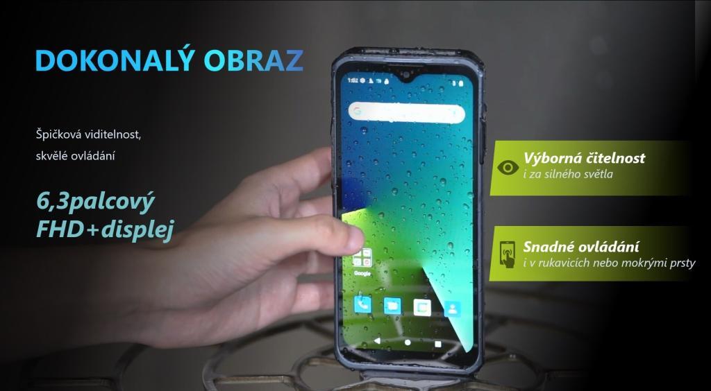 5G chytrá vysílačka Hytera PNC560 má výborný 6,3" velký displej s Full HD rozlišením